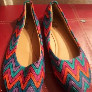 New multi colors Flats